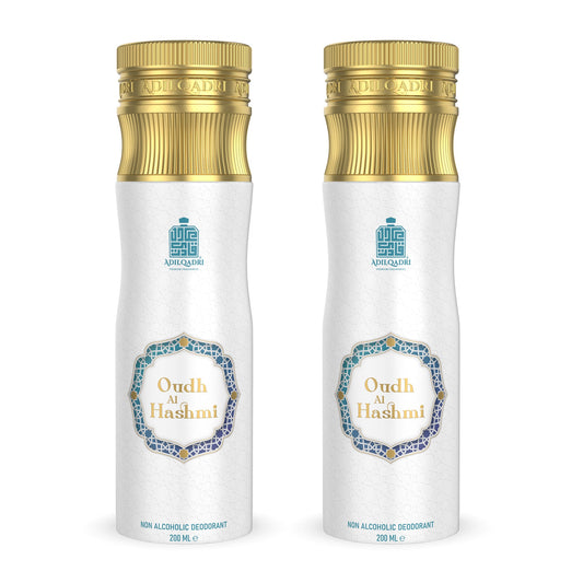 Pack of 2 Oudh Al Hashmi Non-Alcoholic Deodorant Body Spray 200 ML