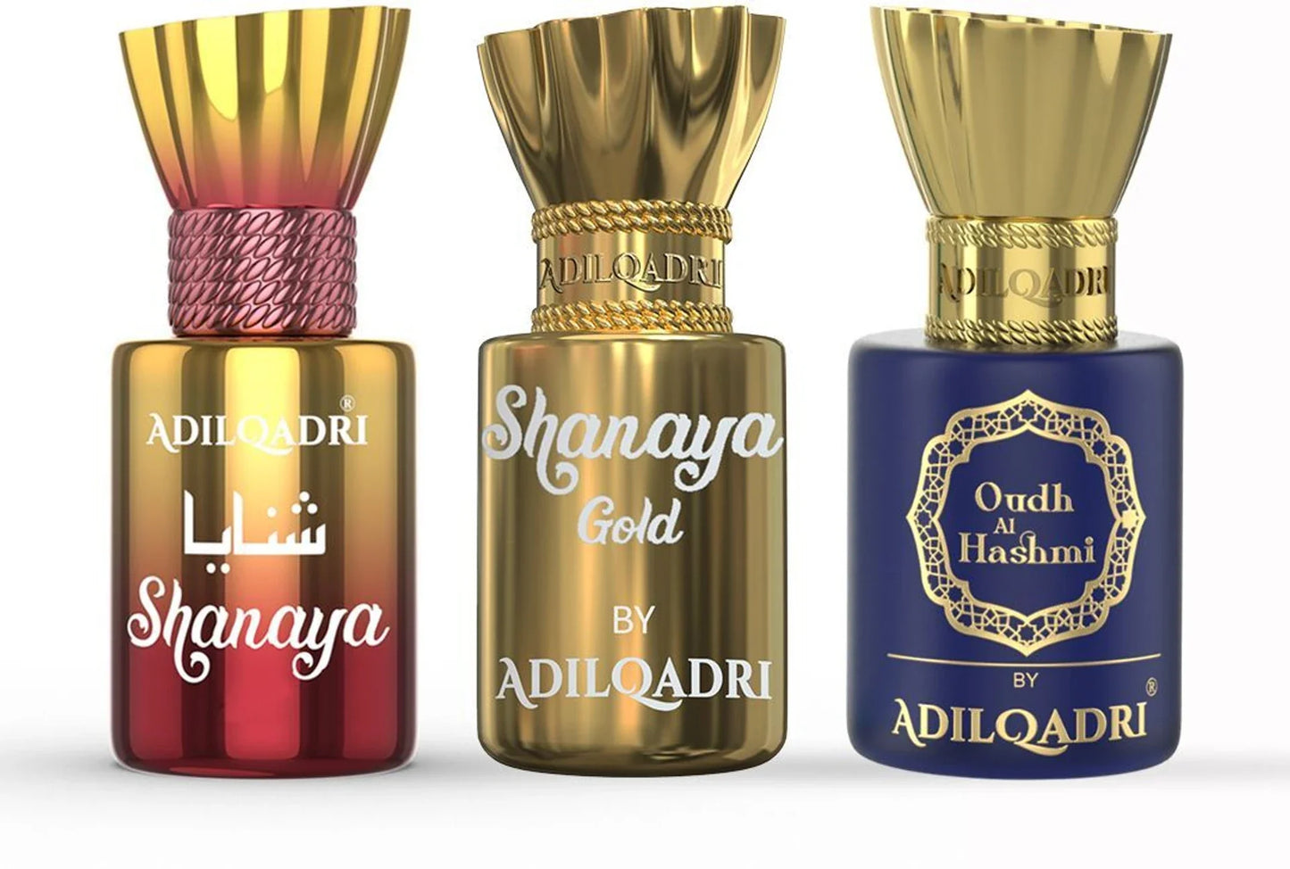 Shanaya, Shanaya Gold, Oudh Al Hashmi Attar Pack of 3 5.5 ML Each