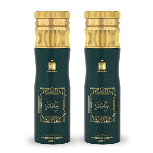 Pack of 2 The Story Non Alcoholic Deodorant Body Spray 200 ML