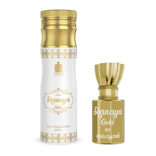 Pack Of 2 Shanaya Gold Deodorant And Attar Combo